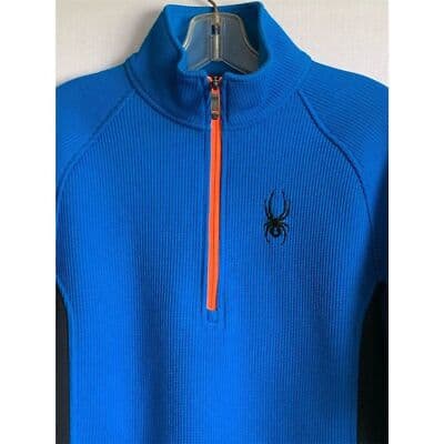 Spyder Men's Blue Pullover Sweater Size S Mock Neck Long Sleeve - Thumbnail 6