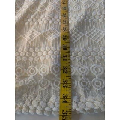 AUW Lace Long Sleeve Sheath Dress Scoop Neck Cream Womens Size Medium - Thumbnail 9