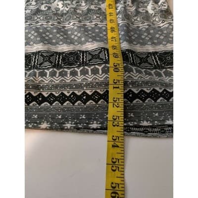 Derek Heart Black White Patterned Maxi Dress Racerback Tank Top Boho S - Thumbnail 11