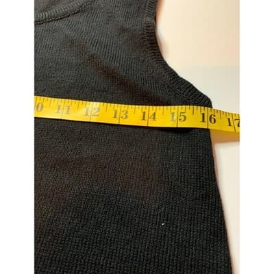 The Limited Womens Black Asymmetrical Sharkbite Ribbed Knit Tunic Top Small - Thumbnail 7