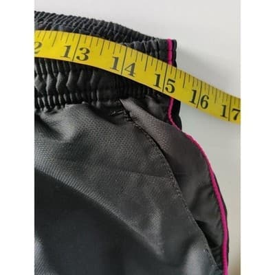 Reebok Track Pants Windbreaker Womens Size Medium Black Pink - Thumbnail 6