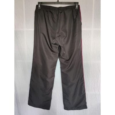 Reebok Track Pants Windbreaker Womens Size Medium Black Pink - Thumbnail 7