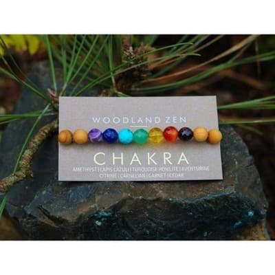 MED 7 Chakra Bracelet, Yoga Bracelet, Healing Bracelet, Yoga Jewelry, Crystals - Thumbnail 7