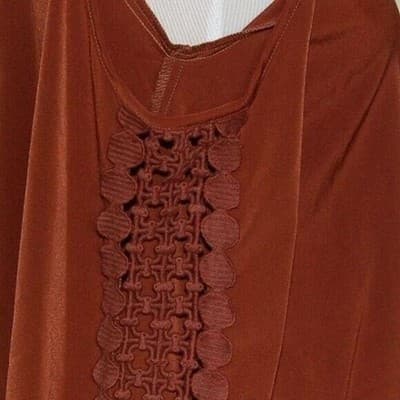S Womens Va Va by Joy Han Brown Cold Shoulder Blouse - Thumbnail 3