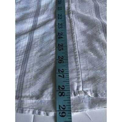 BC Collection Mens Large Short Sleeve Button Down Shirt Blue White Striped L - Thumbnail 7