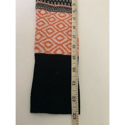 Mossimo Women's XS Orange Geometric Knit Sweater Dress Knee Length - Thumbnail 10