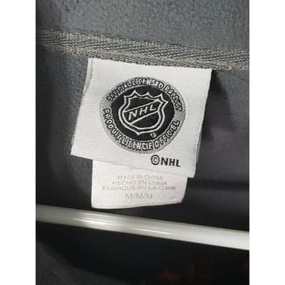 Chicago Blackhawks NHL Mens Black Track Jacket Knights Apparel, Inc. Size Medium - Thumbnail 4