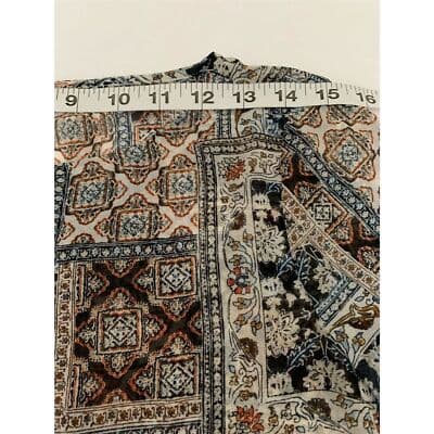 J. Jill Women's XS Multicolor Sheer Floral Bohemian Blouse Short Sleeve - Thumbnail 8