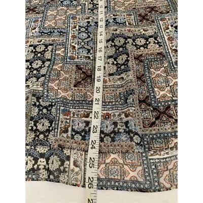 J. Jill Women's XS Multicolor Sheer Floral Bohemian Blouse Short Sleeve - Thumbnail 11