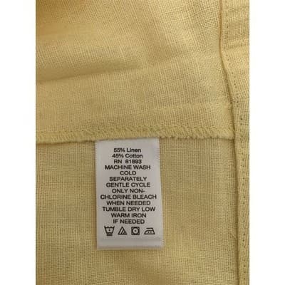 Isaac Mizrahi Live! Women's Yellow Linen Jacket Size 2 3/4 Sleeve Casual - Thumbnail 4