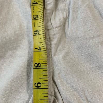 Coyote Tan Ripstop Cargo Shorts Womens Size 13 Khaki Utility Zipper Pockets Mens - Thumbnail 7