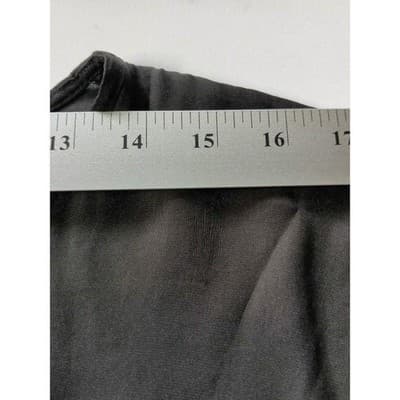 Mossimo L Women's Black Short Sleeve Blouse Tank Top - Thumbnail 5