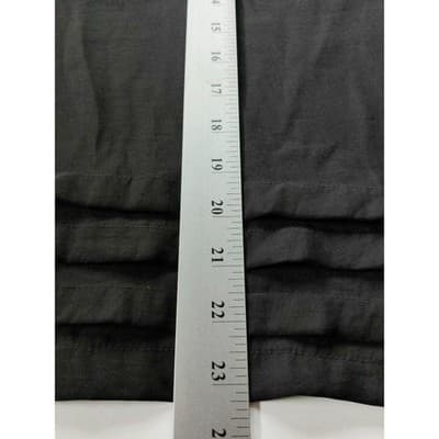 Mossimo L Women's Black Short Sleeve Blouse Tank Top - Thumbnail 7