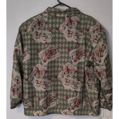 EVR 80's/90's 2 Piece Windbreaker Track Jacket Women Size L - Thumbnail 2