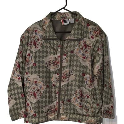 EVR 80's/90's 2 Piece Windbreaker Track Jacket Women Size L - Image 1