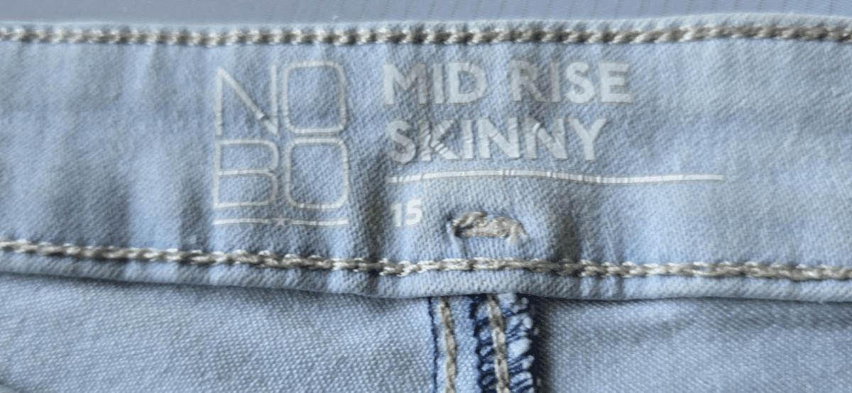 NoBo No Boundaries High Rise Sculpting Skinny Jeans Plus Sz 15 Light Wash - Thumbnail 12