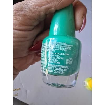 LA Colors Color Mania Nail Polish Set 3 Neon Green Yellow Teal - Thumbnail 7