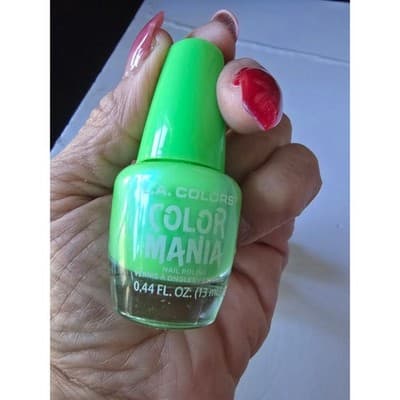 LA Colors Color Mania Nail Polish Set 3 Neon Green Yellow Teal - Thumbnail 2
