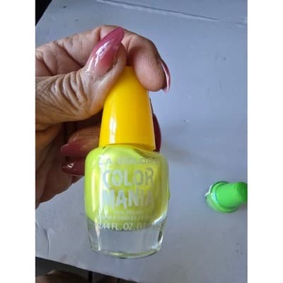 LA Colors Color Mania Nail Polish Set 3 Neon Green Yellow Teal - Thumbnail 4