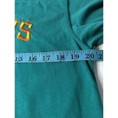 Miami Dolphins NFL Football V Neck T Shirt Mens Size Medium Teal Orange - Thumbnail 6