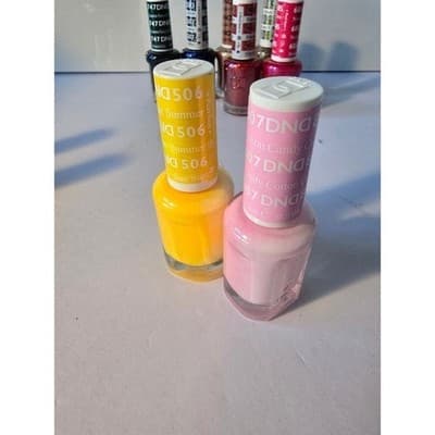 DNails Nail Polish Lacquer Lot 12 Colors Voodoo Green Coral Teal Gold Glitter - Thumbnail 9