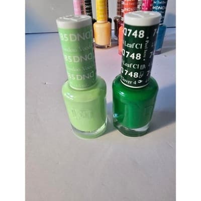 DNails Nail Polish Lacquer Lot 12 Colors Voodoo Green Coral Teal Gold Glitter - Thumbnail 8