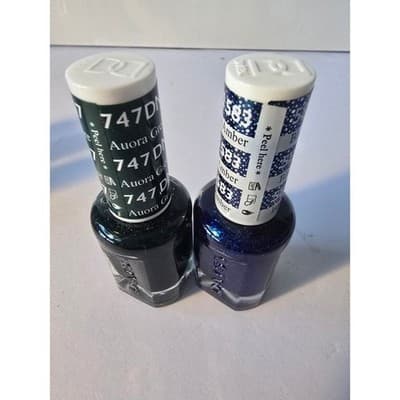 DNails Nail Polish Lacquer Lot 12 Colors Voodoo Green Coral Teal Gold Glitter - Thumbnail 13