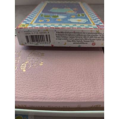 KJV Baby's New Testament w/ Psalms Pink Girl, Baby Pocket Bible - Thumbnail 4