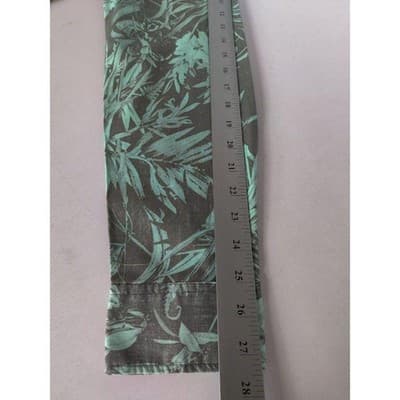 Mens DC Floral Print Long Sleeve Button Down Collar Shirt Sz. M - Thumbnail 9