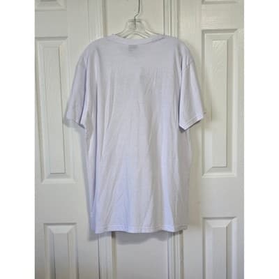 Victorious King Tiger Wave Graphic T Shirt XL White Mens Cotton - Thumbnail 2