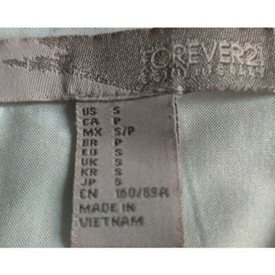 Forever21 Floral Cap Sleeve Fit & Flare Dress White Green Womens Size Small - Thumbnail 10