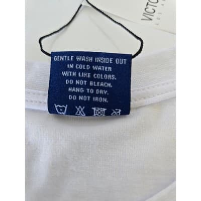 Victorious King Tiger Wave Graphic T Shirt XL White Mens Cotton - Thumbnail 6