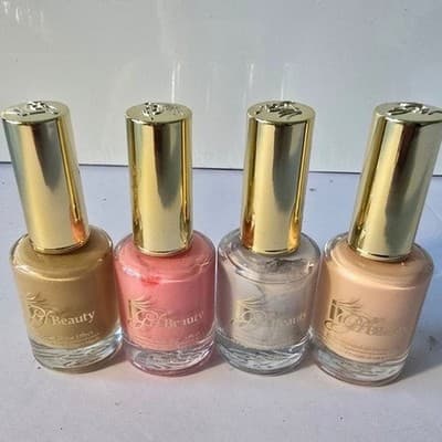 J&L Beauty Nail Polish Set 4 Colors Glam Shine Effect - Thumbnail 4