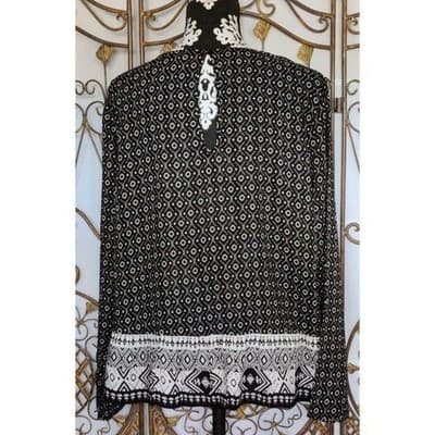 Divided Womens Long Sleeve Blouse with Flounced Hem Size 14 - Thumbnail 2