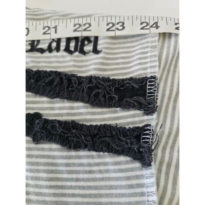 Black Label Men's 4XL Striped Graphic T-Shirt Tattoo Fists "All Serious Daring" - Thumbnail 6