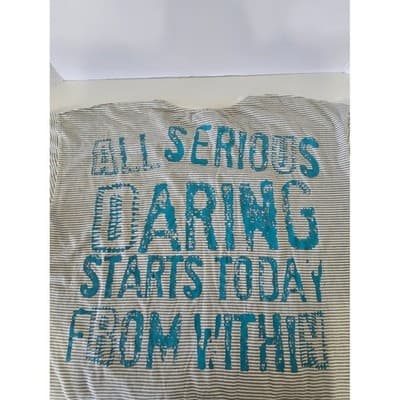 Black Label Men's 4XL Striped Graphic T-Shirt Tattoo Fists "All Serious Daring" - Thumbnail 11