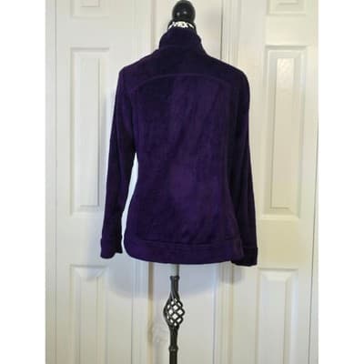 Free Country Women's Purple Fleece Full Zip Jacket Size Medium Cozy Warm - Image 1