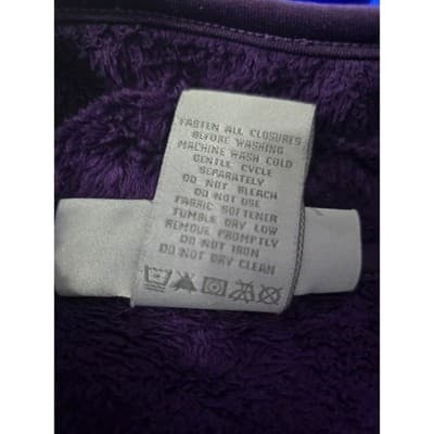 Free Country Women's Purple Fleece Full Zip Jacket Size Medium Cozy Warm - Thumbnail 7