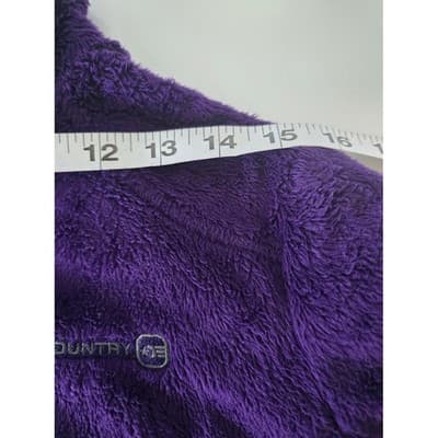 Free Country Women's Purple Fleece Full Zip Jacket Size Medium Cozy Warm - Thumbnail 8