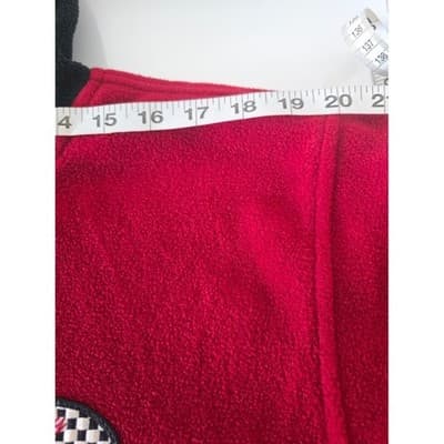 Tommy Hilfiger Fleece Pullover Hoodie Red Black Size L/G Men's - Thumbnail 7