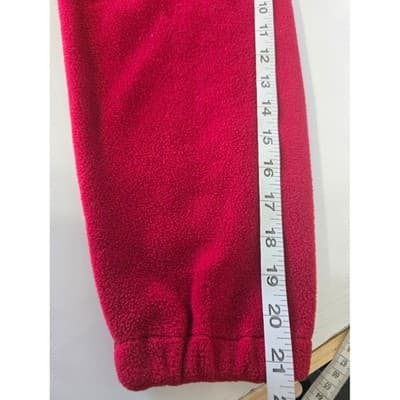 Tommy Hilfiger Fleece Pullover Hoodie Red Black Size L/G Men's - Thumbnail 9