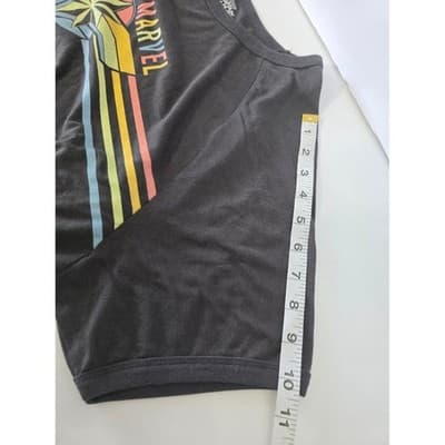 Captain Marvel Rainbow Stripe Tie Front T Shirt Top Women's 3XL Marvel Comics - Thumbnail 8