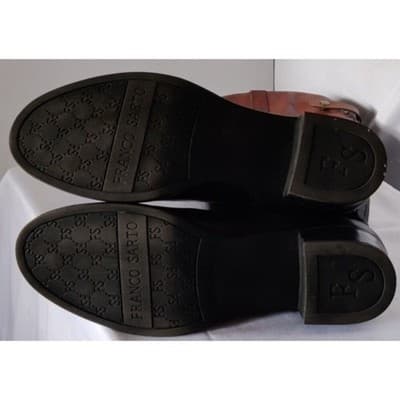 FRANCO SARTO, Ladies Black/Brown Leather "Corbeit2" Riding Boots, Size 9M - Thumbnail 8