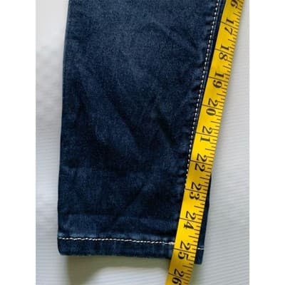 Miss Me Women's Skinny Crop Jeans Size 27 Blue Low-Rise Embroidered - Thumbnail 4