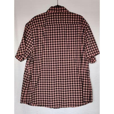 Mens Goodfellow XXL Plaid Short Sleeve Button Down Shirt Pocket - Thumbnail 2