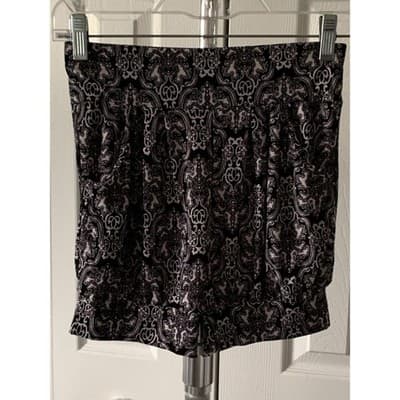 Womens Huefulin High Waist Comfy Casual Print Harem Shorts XS/S - Thumbnail 6