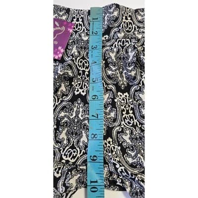 Womens Huefulin High Waist Comfy Casual Print Harem Shorts XS/S - Thumbnail 9