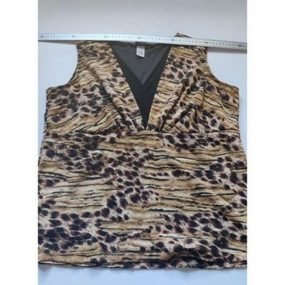 J.T.B. Sleeveless Animal Print Pull On Top Size 1X - Thumbnail 5