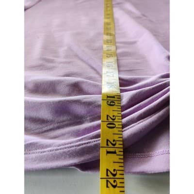 Women Skechers Short Sleeve Knot Top Size S Lilac Purple - Thumbnail 10