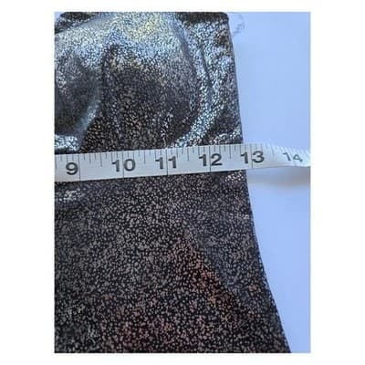 SMALL Sparkling Metallic Fringe Mini Dress Spaghetti Strap VNeck Party Night Out - Thumbnail 12